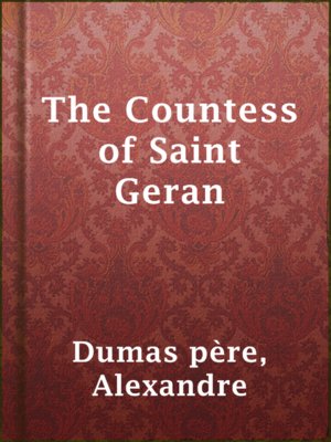 cover image of The Countess of Saint Geran